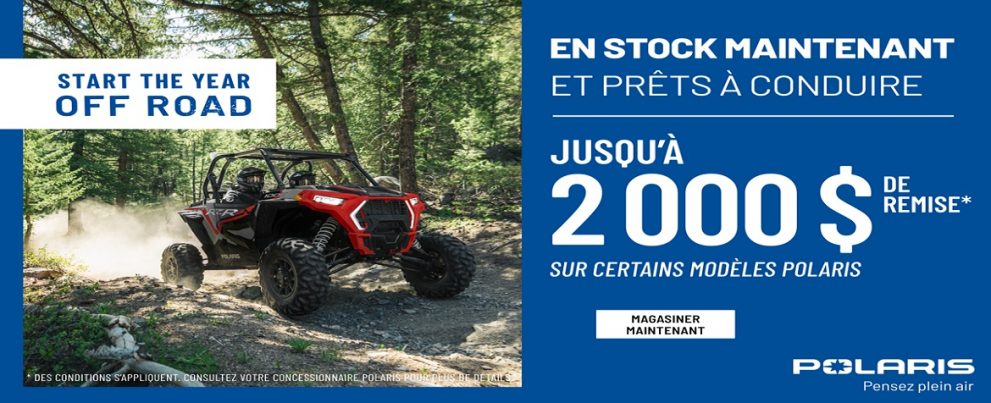 Promotion Polaris 1 Janvier au 28 Février